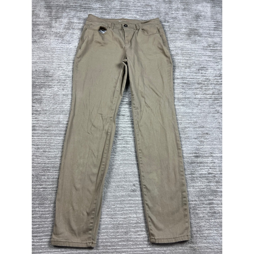 Style & Co Pants Women 8 Tan Curvy Skinny Leg Khaki Chino Mid Rise Stretch Twill